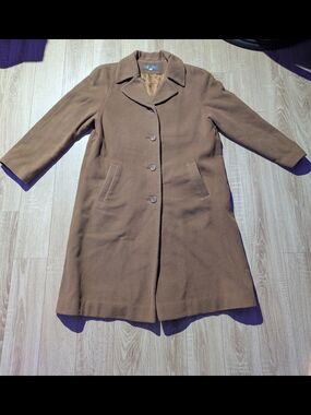 Brown Wool And Cashmere Coat